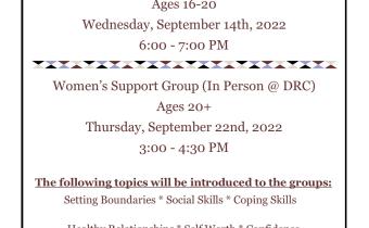 Support Squad & Women's Peer Support Group Flyer 